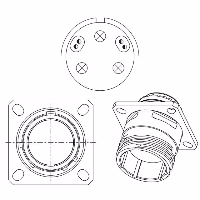 HV00RF37-57P Amphenol Aerospace Operations  Assemblages de connecteurs circulaires